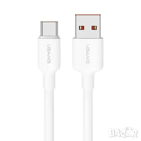 Кабел USAMS US-SJ603 U84 Type-C 3A 3 метра / бял