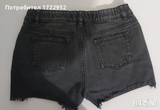 Къси дънкови панталонки за момиче 10-11 г., снимка 3 - Детски панталони и дънки - 51001160