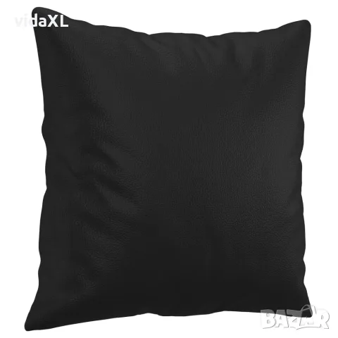 vidaXL 3-местен диван с възглавници, черен, 180 см, снимка 6 - Дивани и мека мебел - 56146710