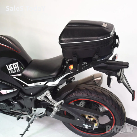 Мото Раница за задна седалка, Чанта за мотор, карбон, 38см, снимка 6 - Аксесоари и консумативи - 44610920