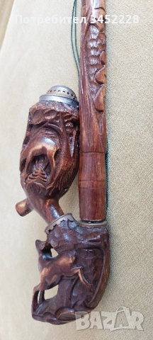 лула дърворезба за ценители отлична , снимка 6 - Антикварни и старинни предмети - 52412095