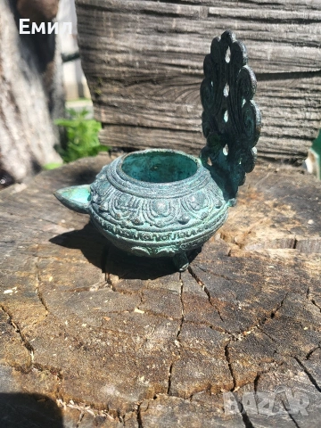 Автентична бронзова кадилница Древен Китай, снимка 2 - Колекции - 54133566