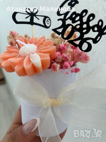 Букети от соеви свещи , снимка 4 - Подаръци за жени - 54333111