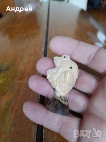 Стара фигурка Жаба, снимка 2 - Колекции - 42908933