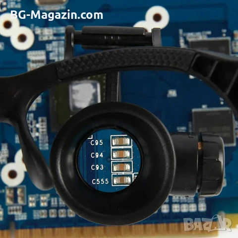 Мощна професионална увеличителна часовникарска лупа за глава с LED осветление бижутери часовникари, снимка 9 - Други инструменти - 50921224