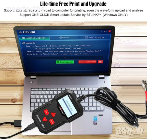 Тестер за акумулатор Konnwei 210 товарна вилка проверка на акумулатор тест акумулатор , снимка 10 - Аксесоари и консумативи - 44640889