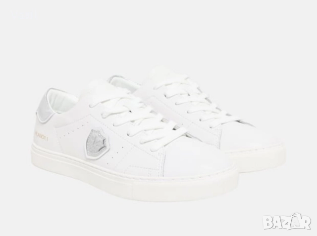 19V69 ITALIA бели ниски маратонки кожа 42 р-р, снимка 5 - Маратонки - 52425318