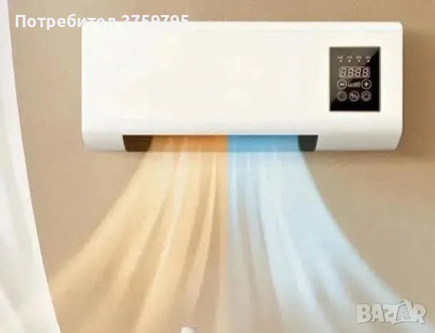 ПРОМОЦИЯ.Иновативна печка за стенен монтаж за топло и студено с LED дисплей.