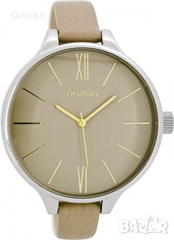 Моден дизайнерски часовник   OOZOO Timepieces , -  XL, Sand, С 8636, снимка 1 - Дамски - 30062132