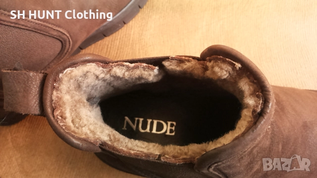 NUDE of SCANDINAVIA размер EUR 39 зимни естествена кожа 15-12-S, снимка 18 - Дамски боти - 52666585