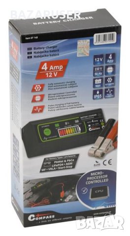 Зарядно за акумулатор 4.2 Amp PB / GEL макс. 120Ah/DO 07145/Гаранция 12 месеца, снимка 4 - Аксесоари и консумативи - 30745566