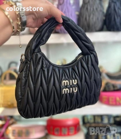 Черна чанта MiuMiu/SG163de