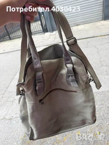 Дамска чанта INDIGO естествена кожа, снимка 2 - Чанти - 56433443