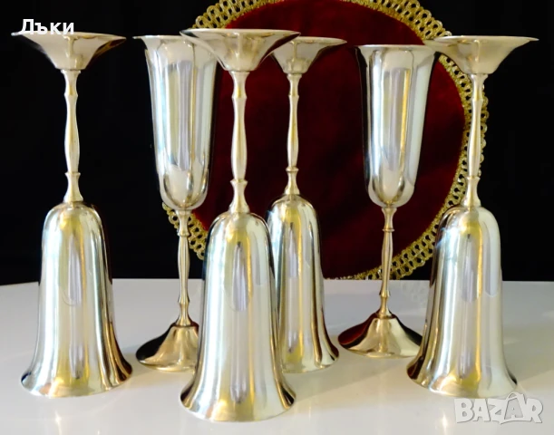 Бронзов бокал за вино,чаша за вино 220 мл. 