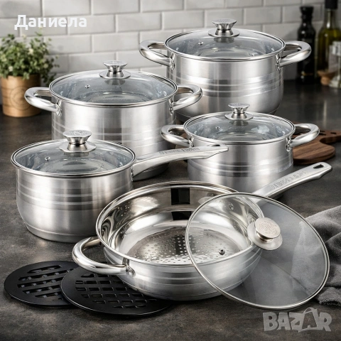 Комплект съдове за готвене 12 части Cheffinger