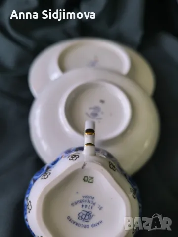 Руски порцелан ЛФЗ , снимка 6 - Чаши - 47504478