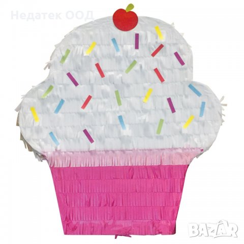 Пинята Cupcake, 37х9х47 см, многоцветна