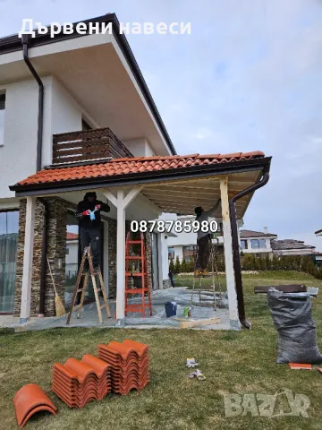 Ремонт на покриви дървени навеси , снимка 5 - Монтажи - 49908752