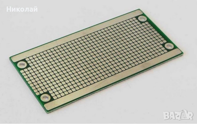 Двустранна Универсална Макетна Платка 100x50x1.6мм FR4, снимка 2 - Друга електроника - 53229319