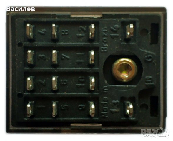 Продавам реле Schrack ZG 450 220, 5A /250V, боб. 220 V DC, 4NO+4NC, 14-Pin, снимка 4 - Резервни части за машини - 32032611