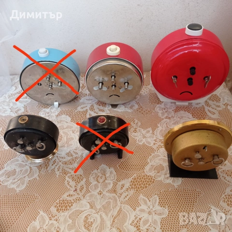 Механични часовници будилници , снимка 3 - Антикварни и старинни предмети - 53158950