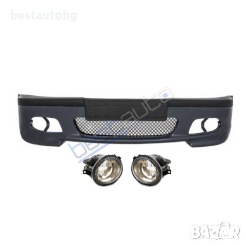 Предна M Technik II дизайн броня за BMW E46 с халогени (1998-2001), снимка 4 - Аксесоари и консумативи - 42791056