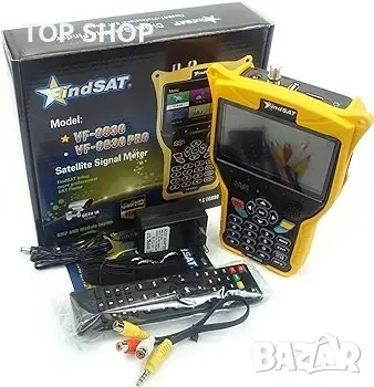 VF9930 Сателитен търсач Цифров сателитен търсач DVB-S2/S/S2X/T2/T/C 4,3-инчов LCD, снимка 5 - Приемници и антени - 48743399