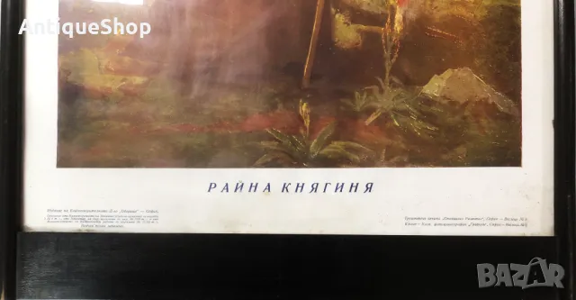 Райна, Княгиня, плакат, портрет, благотворително, дружество, Оборище, стопанско развитие, печатница , снимка 2 - Други ценни предмети - 50440443