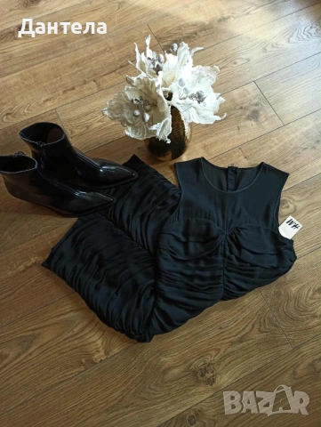 H&M Нова елегантна черна рокля, снимка 4 - Рокли - 54228493