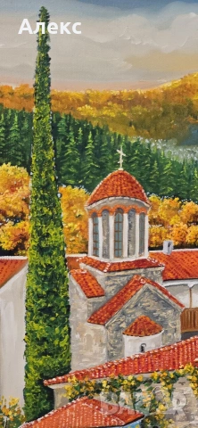 Картина Бачковски манастир, снимка 2 - Картини - 54168403