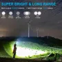 Акумулаторно фенерче, ярко фенерче XHP90.2 и 500000 лумена, IPX7, 5 режима, снимка 4