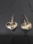 Сребърни обеци  Сърце, снимка 3