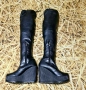 Елегантни и супер удобни ботуши-чизми от еластична еко кожа ,на олекотена платформа. N:36 / НОВИ , снимка 3