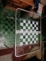 Шах. Маса с стъклен плот и дървени фигурки., снимка 8
