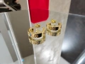 CARTIER Love Gold Hoop 2 Diamonds Дамски Обеци, снимка 4