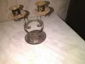 Свещник от ковано желязо – ръчна изработка-двойка, снимка 2