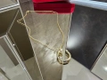 CARTIER Nail Juste un Clou Gold Diamonds Pendant Дамско Колие Пирон, снимка 3