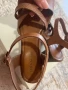 Дамски сандали на ток естествена кожа, снимка 4