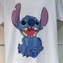 Нова бяла детска тениска с дигитален печат Стич (Stitch), снимка 6