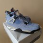 Нови Мъжки Обувки Nike Air Jordan Retro 4 UNC University Blue Сини Кецове Маратонки Размер 43, снимка 8