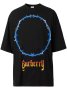 BURBERRY Black Thorn Logo Print Oversized Мъжка Тениска size S (M) и XL (XXL), снимка 2