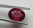 Подобряван естествен рубин с цвят Гълабова кръв 2.13кт.! Сертифициран! Нов!, снимка 8