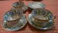 Сет 3 бр. и чинийки 4бр. от фин костен порцелан с позлата на MZ Altrohlau CMR Чехословакия , снимка 2