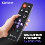 Roku Резервно дистанционно за телевизор – Съвместимо САМО с Roku TV, Големи бутони, Лесно за употреб, снимка 4