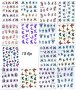 15 бр различни пеперуди ваденки слайдери за нокти маникюр, снимка 1 - Продукти за маникюр - 30007385