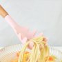 4234 Силиконова лъжица за спагети с дървена дръжка, снимка 2