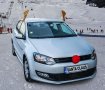 Коледен комплект украса за автомобил - еленски рога и червен нос.