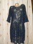 XL/XXL Черна дантелана рокля , снимка 2