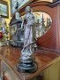 Красива антикварна френска фигура статуетка пластика , снимка 1 - Антикварни и старинни предмети - 39981673
