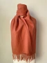 Оранжев шал от кашмир/ различни видове, снимка 3